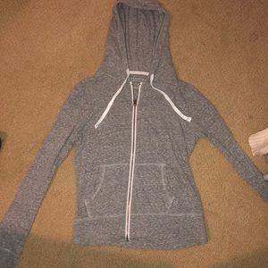 aeropostale light grey zip up jacket
